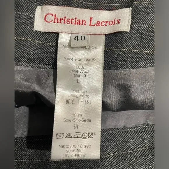 Y2K Christian Lacroix skirt suit